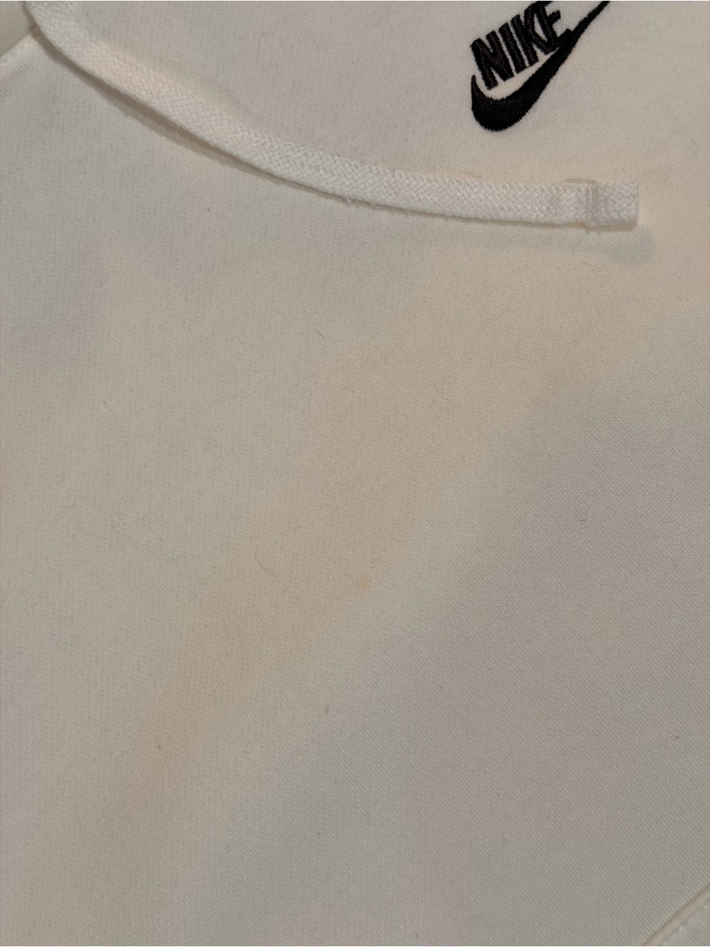 Nike Cream Pullover Hoodie with Black Swoosh - Picture 9 of 11